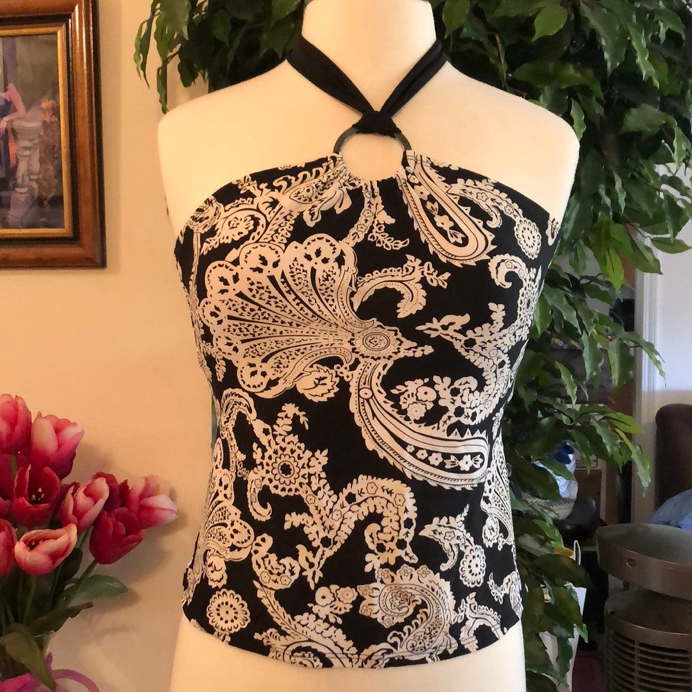 American Living Paisley Design ~Halter Top Only